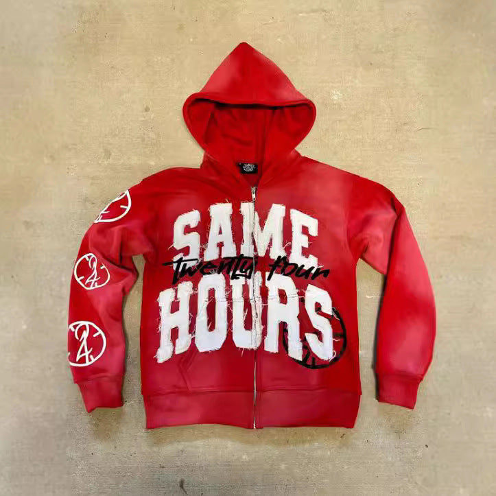 Damen Kapuzenpullover mit auffälligem Schriftzug und bequemem Schnitt Drune