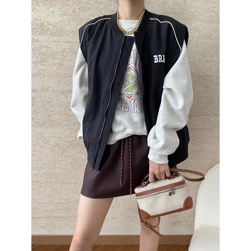 Damen lässige Bomberjacke im urbanen Stil mit praktischen Taschen und hochwertigem Material Drune