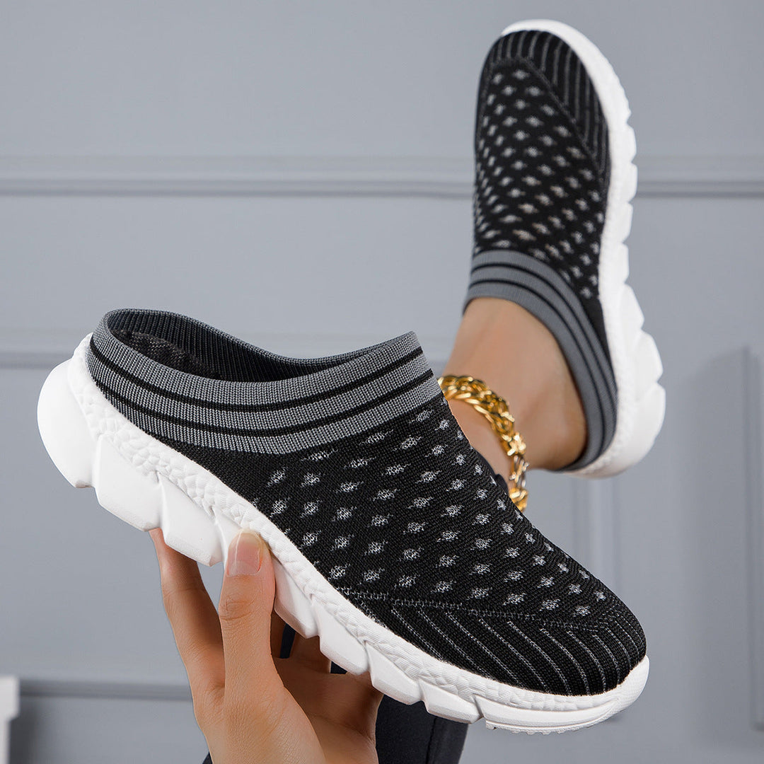 Damen Slip-On Clogs mit atmungsaktivem Obermaterial und rutschfester Sohle Drune