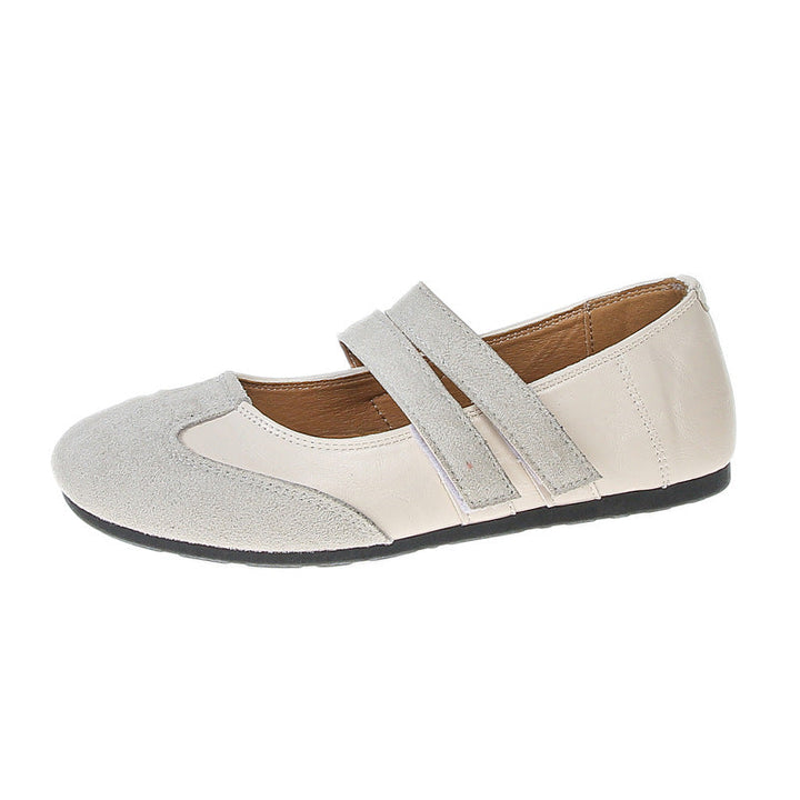 Damen Ballerina-Schuhe mit doppelt verstellbarem Riemen Drune