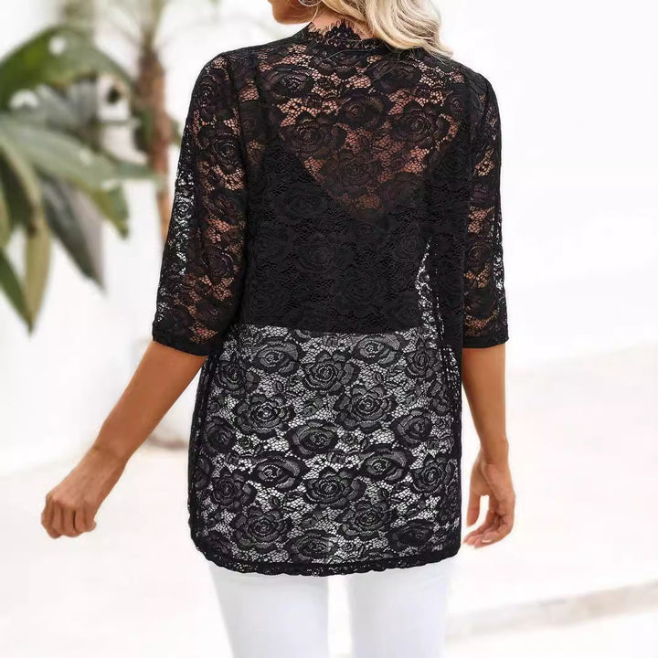 Drune | Patchwork Spitze Besatz Spitze Jacke Top