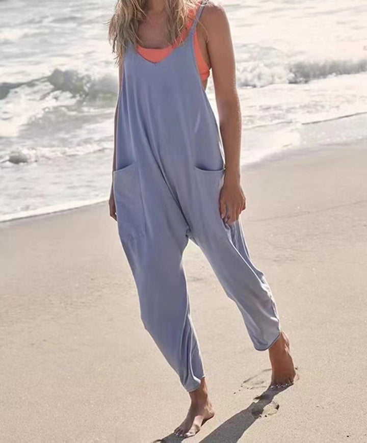 Damen Lässige und bequeme Latzhose Drune