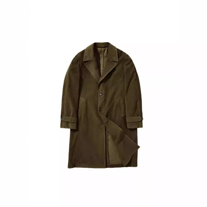 Herren eleganter und stilvoller Wollmantel Drune