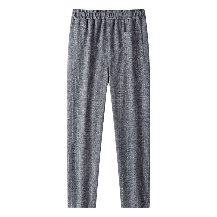 Damen Strick-Jogger mit Tunnelzug und feinem Nadelstreifen Drune