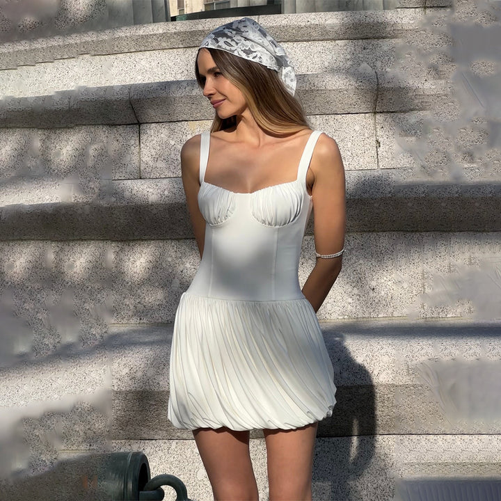 Damen Kleid mit femininem Puffrock Drune