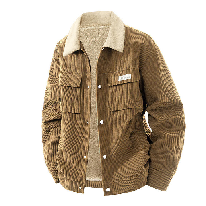 Herren Cordjacke mit Teddyfutter Drune