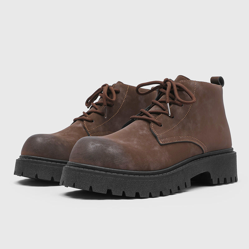Herren Schnür-Boots im Combat‑Stil mit markanter Profilsohle Drune