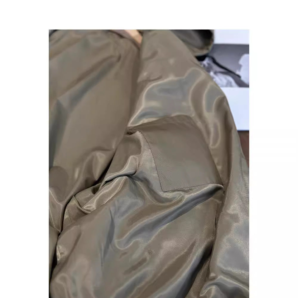Damen Lässige Kapuzenjacke mit verstellbarem Bund Drune