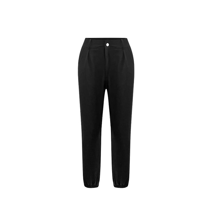 Damen Hochtaillierte Chino-Hose mit schmalem Knöchel-Bündchen Drune