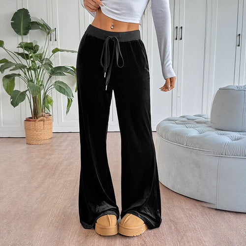 Damen Weite Kompressionshose mit elastischem Bund Drune