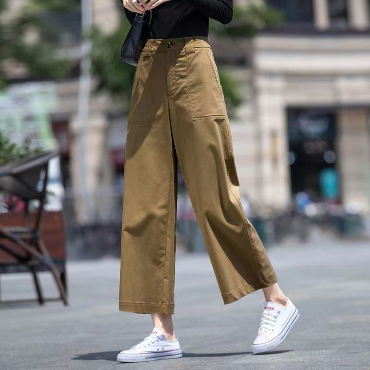 Damen Weitgeschnittene Hose mit hohem Bund Drune