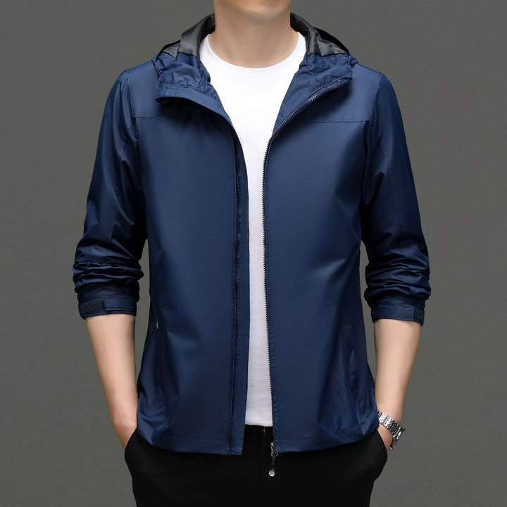 Herren Funktionsjacke mit elastischem Stehkragen und atmungsaktiven Eigenschaften Drune