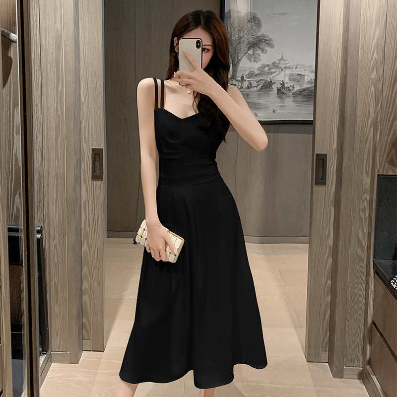 Damen Maxikleid mit schmalen Trägern und klassischem Schnitt Drune