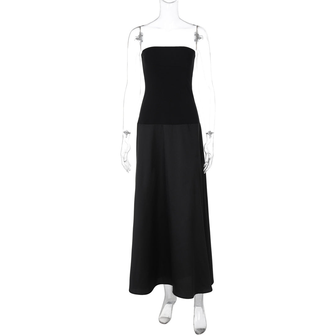 Damen Elegantes langes Maxikleid mit trägerlosem Design Drune