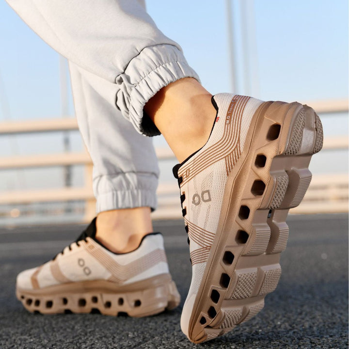 Unisex leichte Straßenlauf-Sneaker mit hochdynamischer Rebound-Zwischensohle und atmungsaktivem Strickoberteil Drune