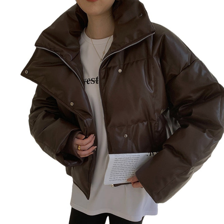 Damen Modische cropped Daunenjacke Drune