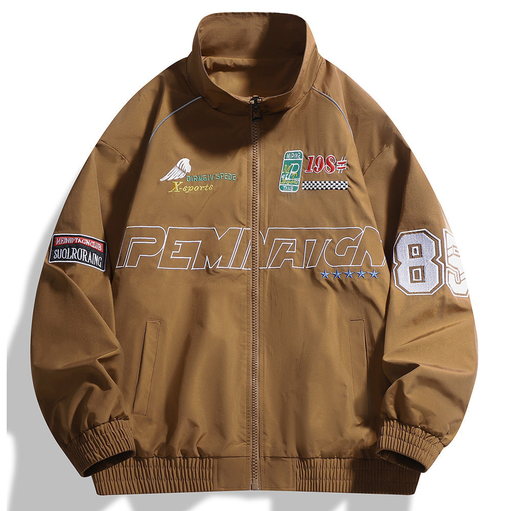 Herren Freizeitjacke mit hohem Kragen Drune