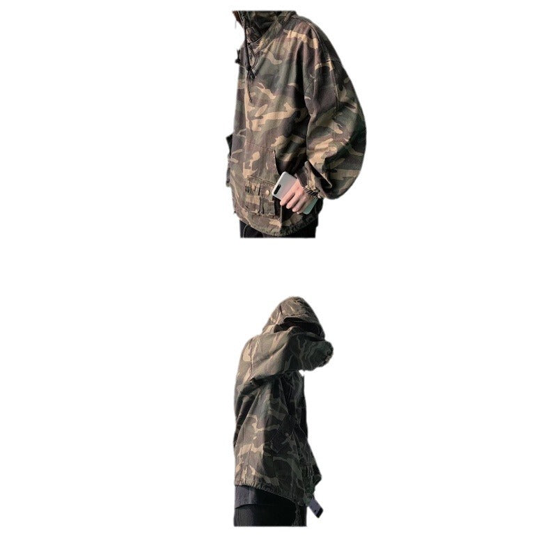 Herren Camouflage Utility-Jacke Drune