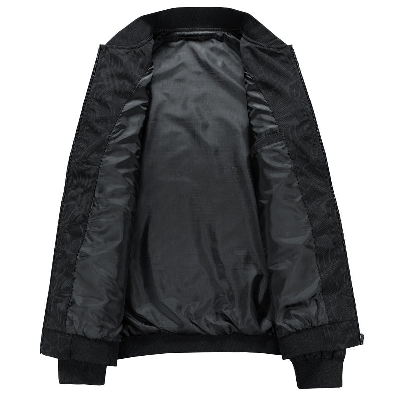 Herren Sportliche Bomberjacke mit floralem Muster Drune