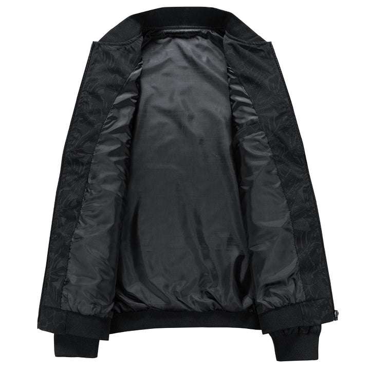 Herren Sportliche Bomberjacke mit floralem Muster Drune