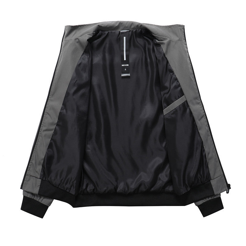 Herren Urbaner minimalistischer Softshell-Kapuzenblouson mit verdeckter Reißverschlussfront Drune