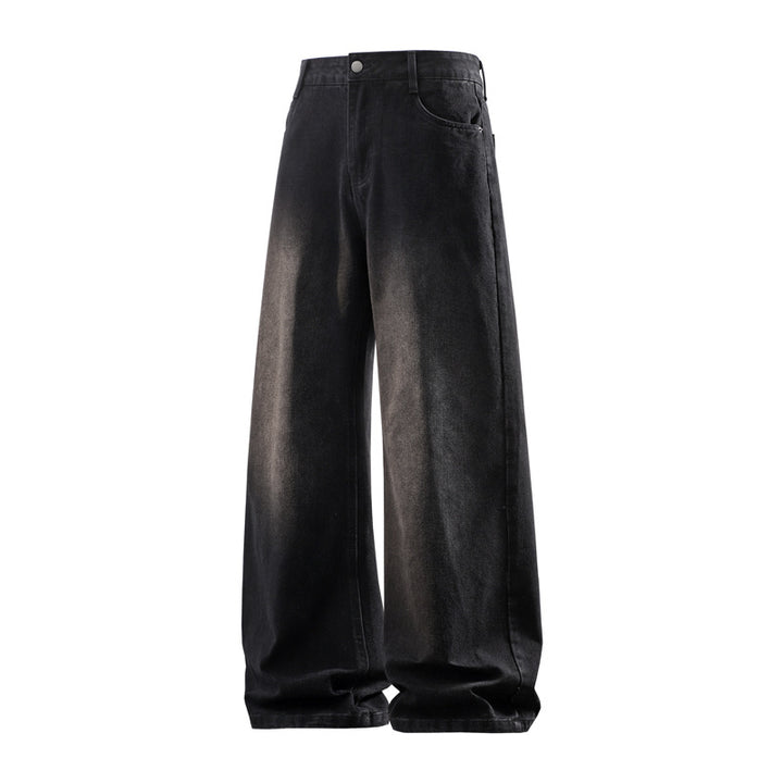 Damen Weite hochtaillierte Baggy-Jeans im Vintage-Look mit extra weitem Bein Drune