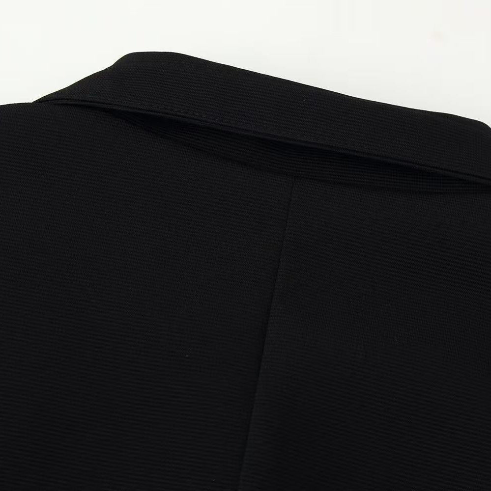 Damen Kurze militärisch inspirierte Jacke mit Knoten- und Kordelverschlüssen Drune
