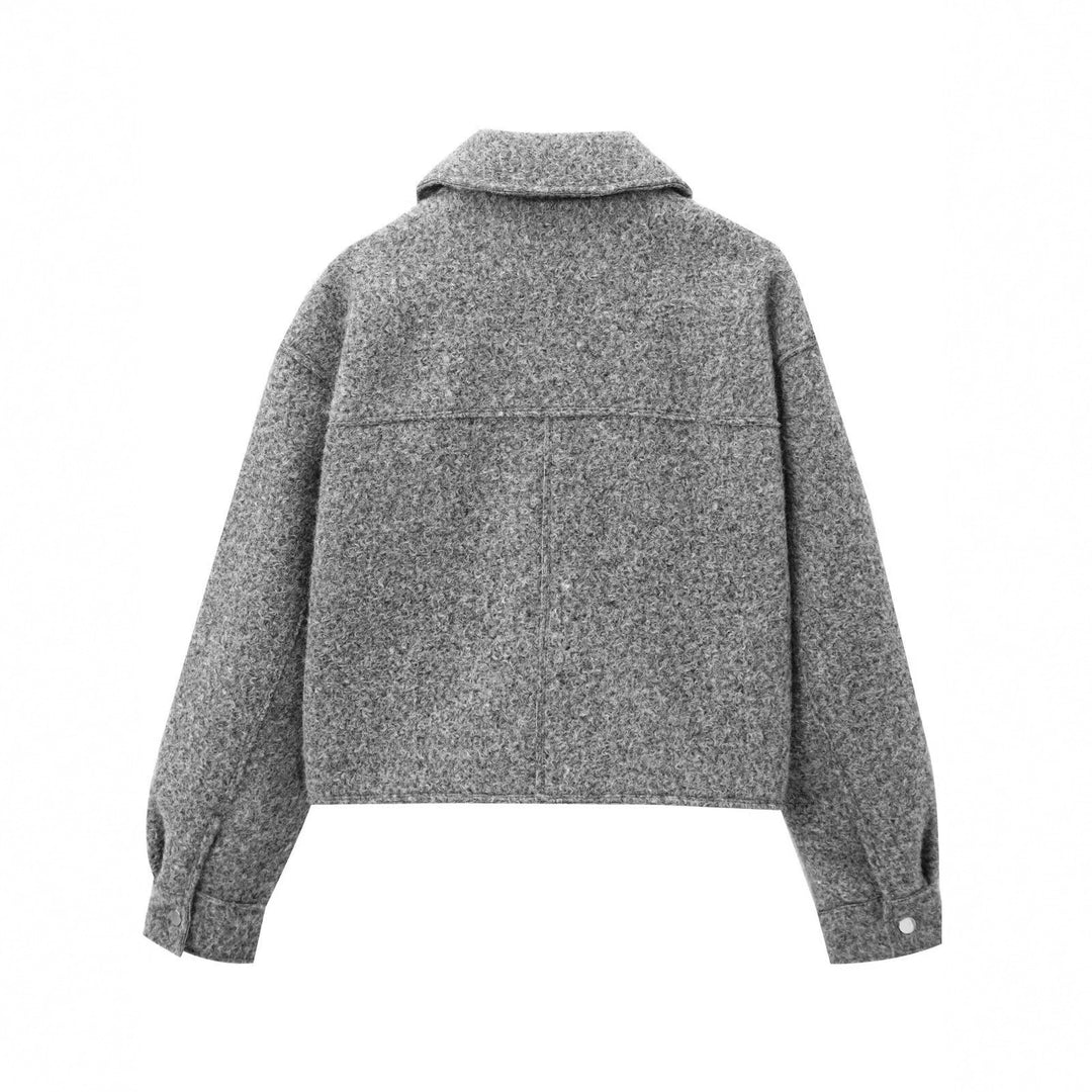 Damen Elegante Oversize-Jacke mit Detailtaschen Drune