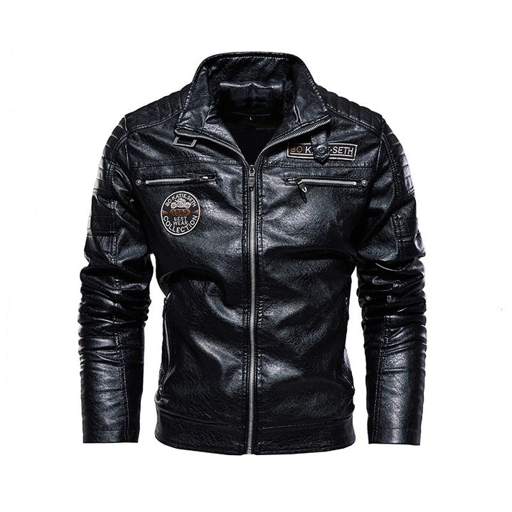 Herren Modische Bikerjacke aus Leder Drune