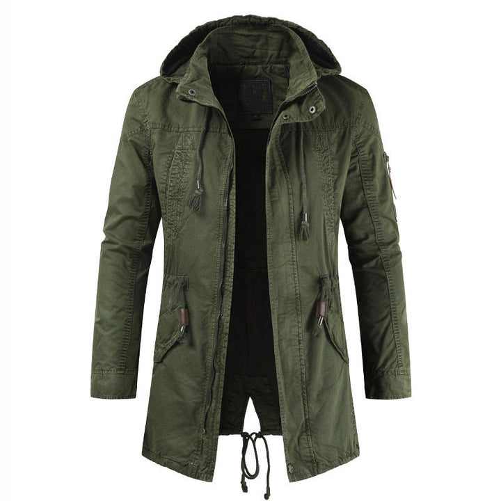 Herren Funktionsjacke mit praktischem Reißverschluss und verstellbarer Kapuze Drune