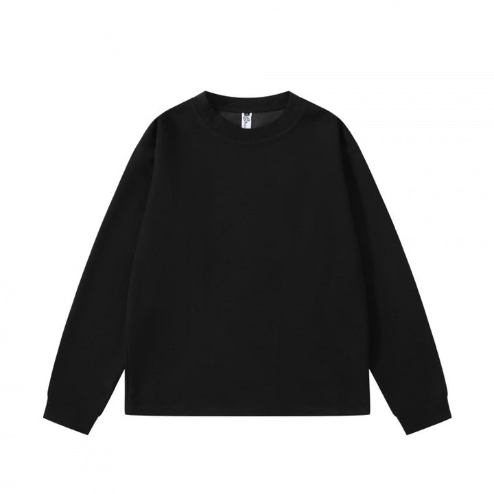 Unisex Oversize-Langarm-Sweatshirt mit Rundhalsausschnitt, French‑Terry-Qualität und gerippten Bündchen Drune