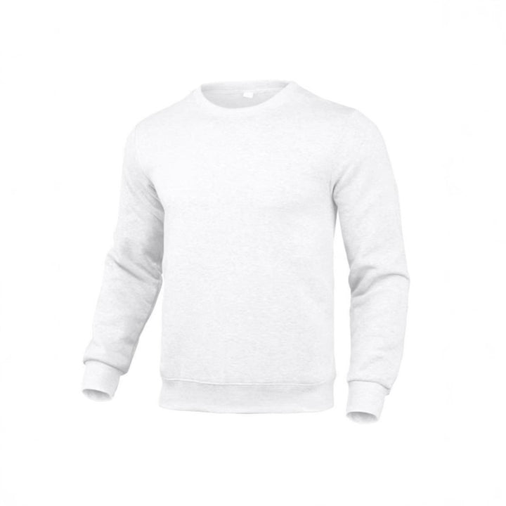 Herren nan klassisches Rundhals-Sweatshirt mit weichem Fleece-Innenfutter, geripptem Saum und verstärkten Nähten Drune
