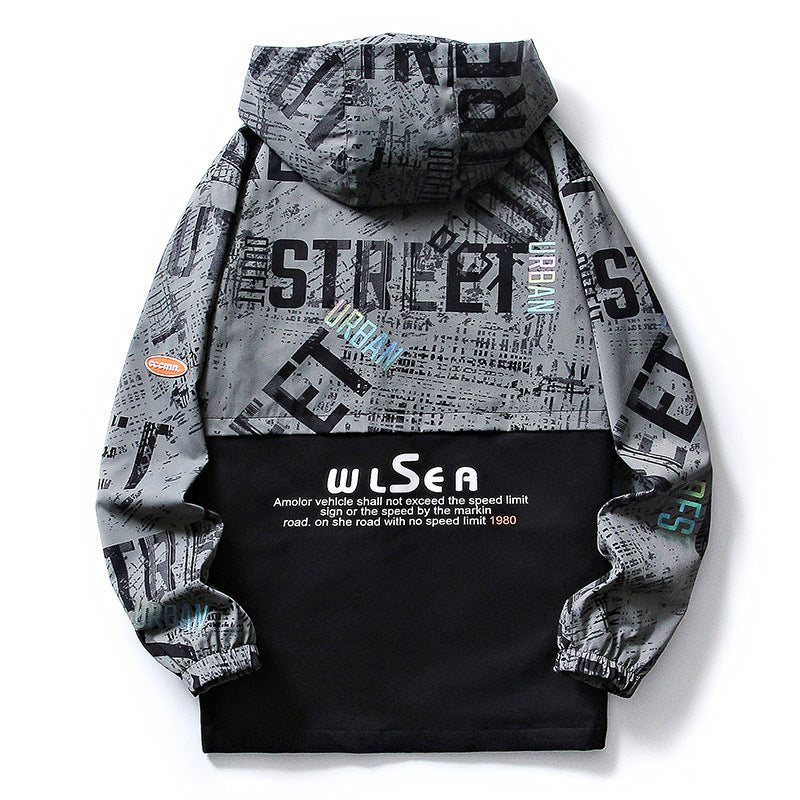 Herren Sportliche Jacke mit Grafischem Design Drune