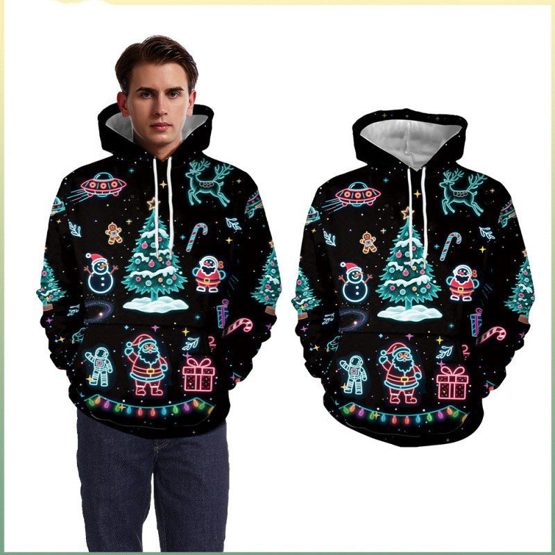 Damen Lustiger Weihnachts-Kapuzenpullover Drune