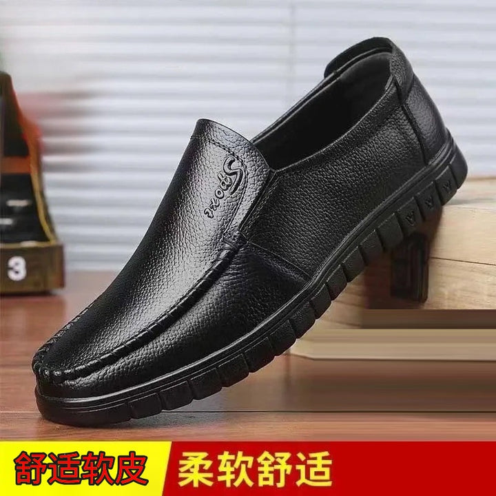 Herren Bequeme Lederslipper Drune