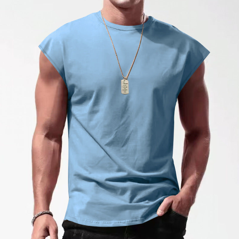 Herren ärmelloses T-Shirt im lässigen Stil mit modernem Schnitt Drune