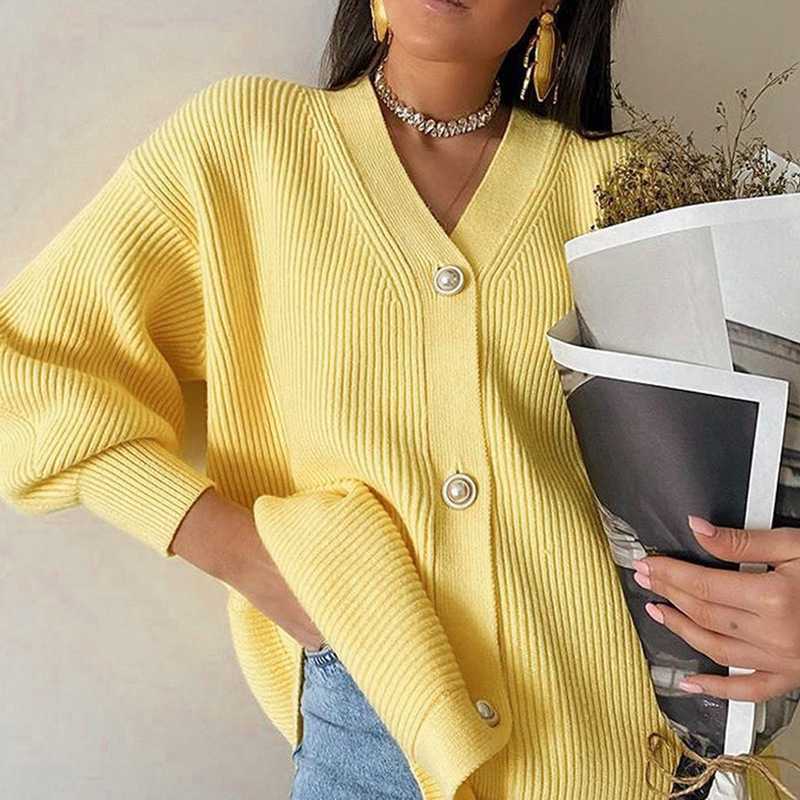 Damen oversized Strickjacke Drune