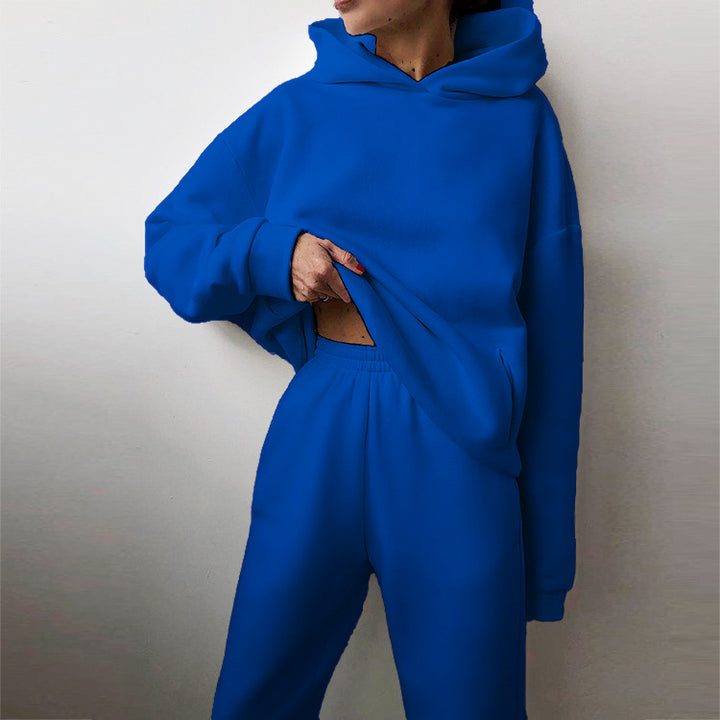 Damen Oversized Hoodie und Jogginghose Set Drune