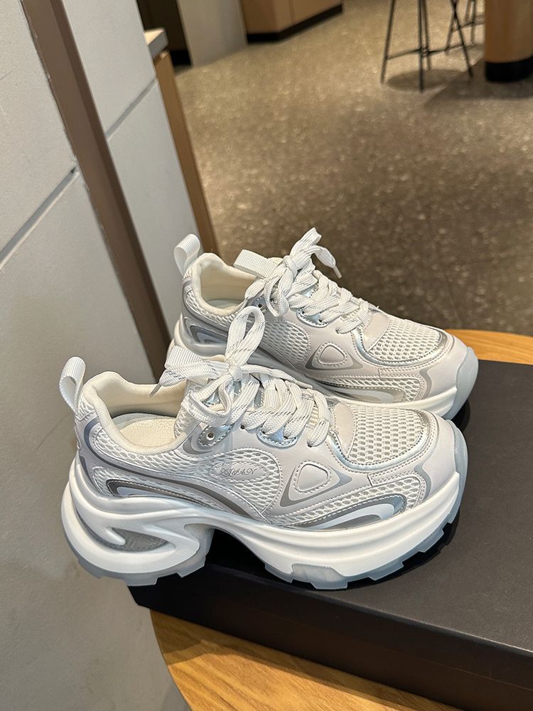Damen Sportliche Sneakers mit atmungsaktiver Mesh-Oberfläche und gepolsterter Sohle Drune