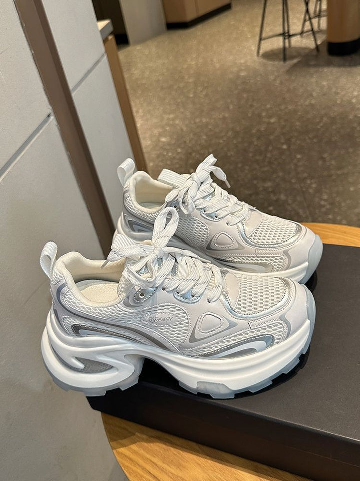Damen Sportliche Sneakers mit atmungsaktiver Mesh-Oberfläche und gepolsterter Sohle Drune