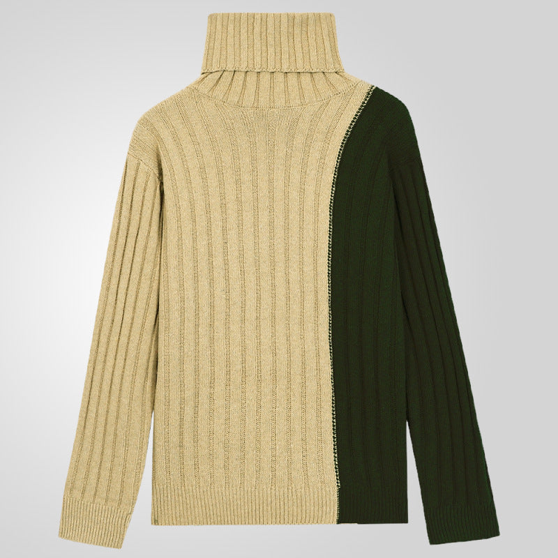 Herren Rollkragenpullover mit strukturiertem Rippdesign Drune