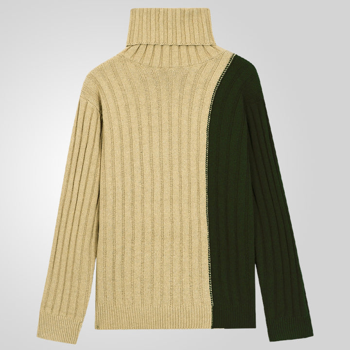 Herren Rollkragenpullover mit strukturiertem Rippdesign Drune