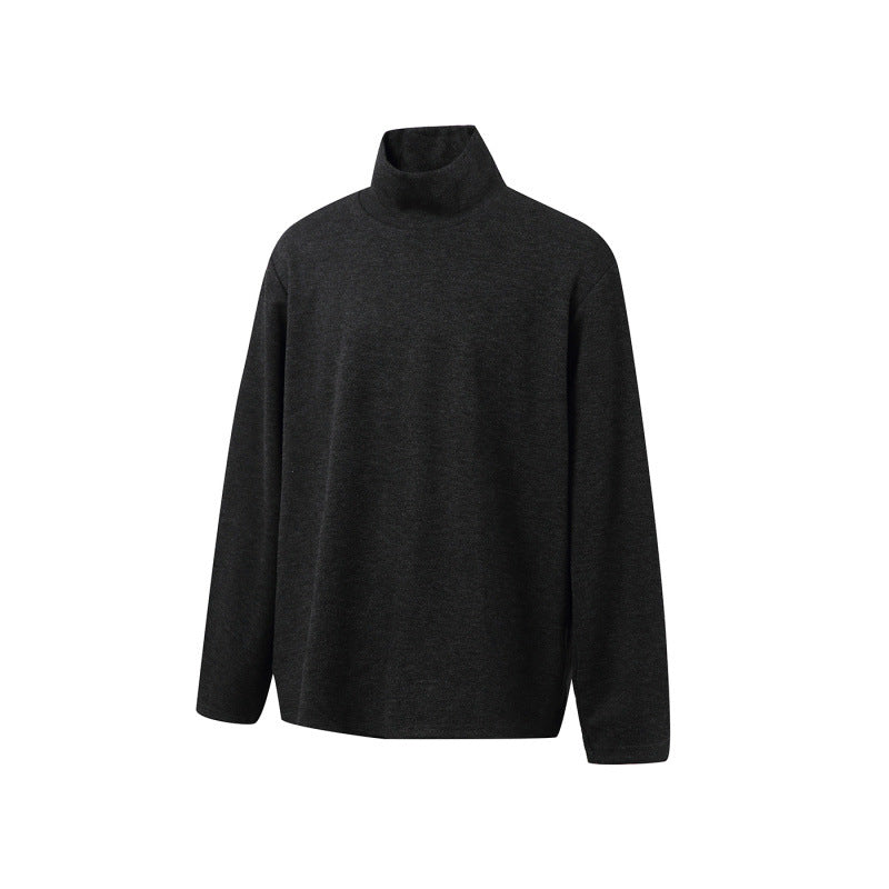 Unisex Boxy-Feinstrickpullover mit kurzem Polokragen und geradem Saum Drune