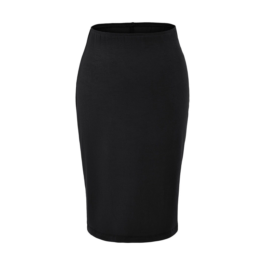 Damen Figurnaher Midirock aus Feinstrick mit elastischem Bund Drune