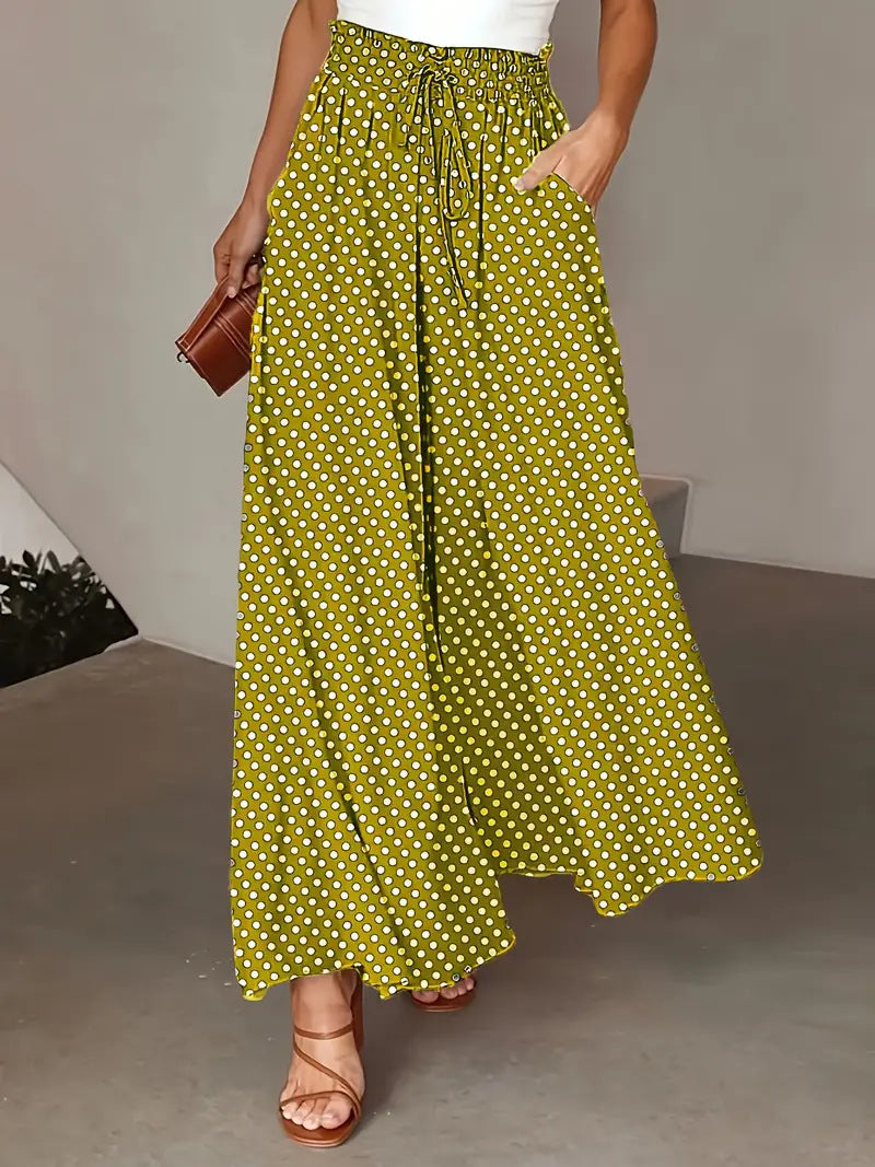 Damen Palazzo-Hosen mit elastischem Bund und praktischen Taschen Drune