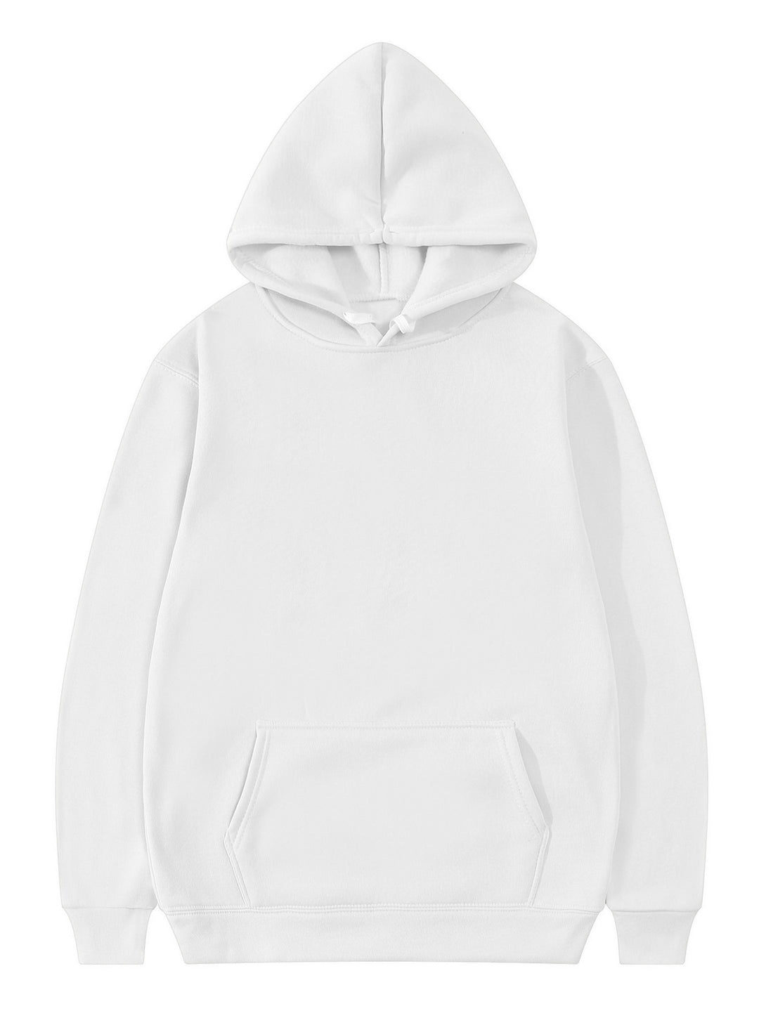 Unisex Oversized Kapuzenpullover aus schwerer Baumwollmischung mit Kängurutasche und gerippten Bündchen Drune