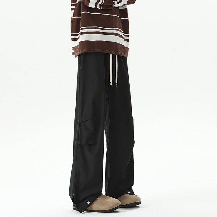 Damen Weite Cargo-Loungehose mit elastischem Bund, Tunnelzug und verstellbarem Saum Drune