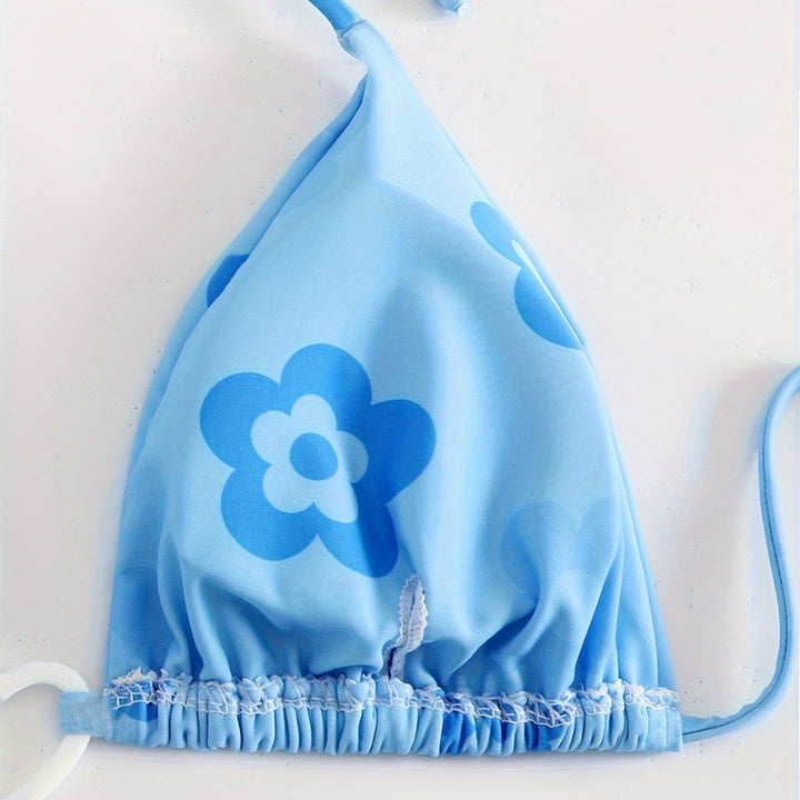 Damen Blumenmuster-Biki Drune