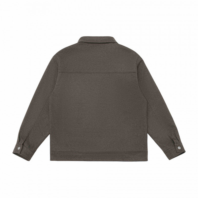 Herren Boxy-Hemdjacke mit Reißverschluss, Brustklappen und aufgesetzten Taschen Drune