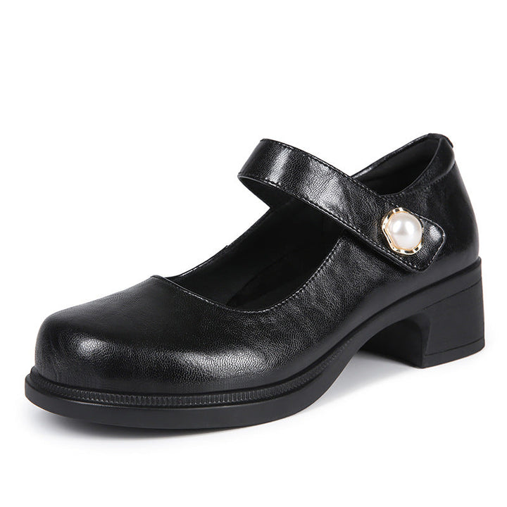 Damen Mary Jane Schuhe mit verstellbarem Riemen und bequemer Sohle Drune